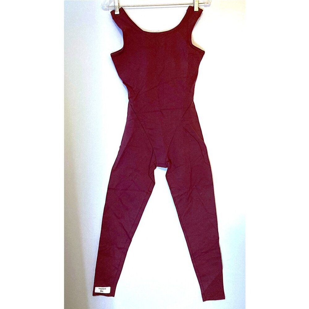 Hugger Mugger burgundy Yogatard ankle length nwt